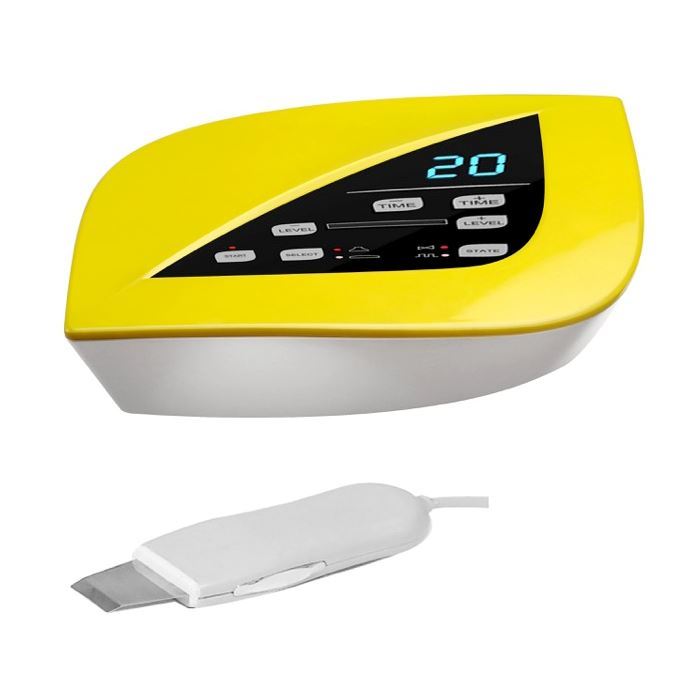 Аппарат для ульразвуковой чистки лица, с цифровым управлением, регулируемая мощность и время работы, 15вт.