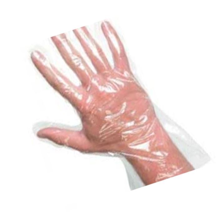 Перчатки одноразовые для покраски, целлофановые, 100шт.