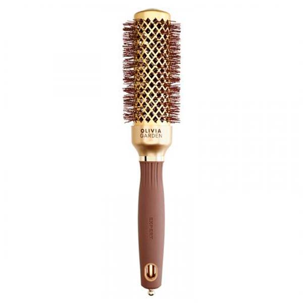 ТЕРМОБРАШИНГ  EXPERT BLOWOUT SHINE WAVY BRISTLES GOLD & BROWN 35