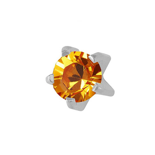 NOVEMBER TIFFANY-Камень Топаз месяц ноябрь без позолоты