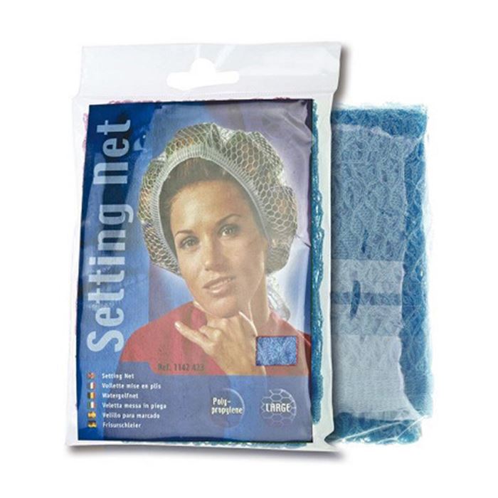 Сеточка для волос &quot;RAYONNE&quot; треугольная, голубая.&quot;228