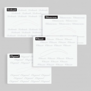 Трафареты для прорисовки контуров бровей, 4 вида.