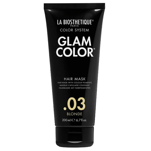 Тонирующая маска Glam Color Hair Mask .03 -  уменьшает выраженность нежелательных оттенков на волосах, усиливает оттенок волос цвета блонд с гарантированной нейтрализацией цвета, придавая волосам яркое сияние, цвет &quot;Блонд&quot;, 200мл.