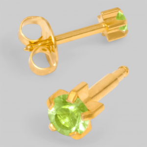 AUGUST TIFFANY-Камень Хризолит месяц август позолоченный