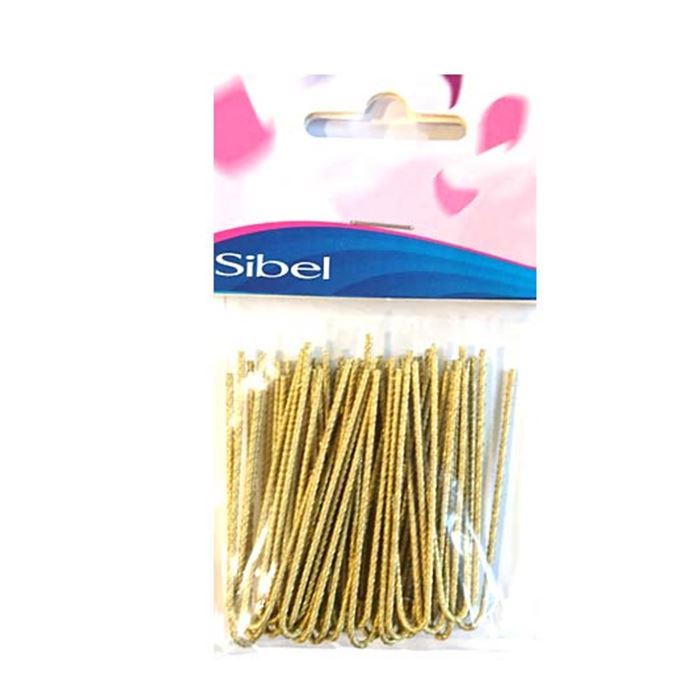 Шпильки со спиральной насечкой 50мм блонд, упаковка 40шт