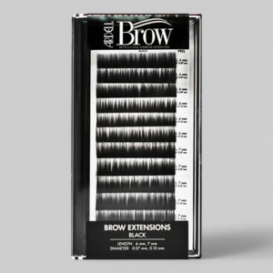 Искусственные волоски для наращивания бровей, 4 размера, черные. (примерное количество 4320шт)