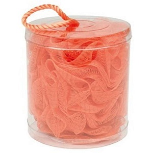 Спонж-мочалка для душа, со шнурком, диаметр 12см, плотность 50гр.