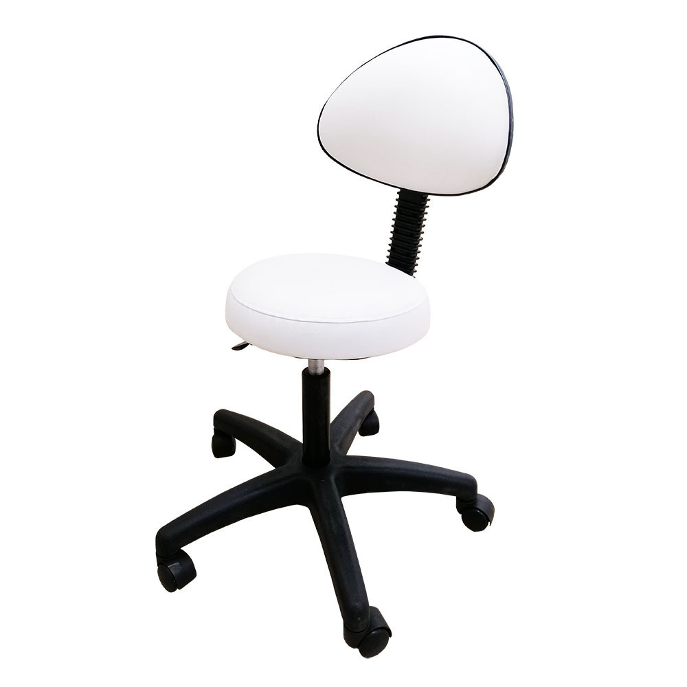 Стульчик для косметолога, белый (Китай)