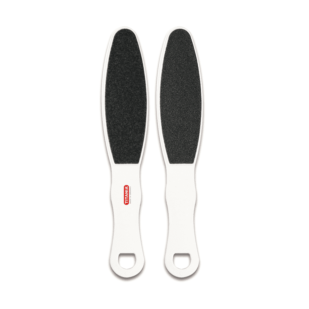 DOUBLE FOOT FILE - Двухсторонняя овальная терка для ног с ручкой