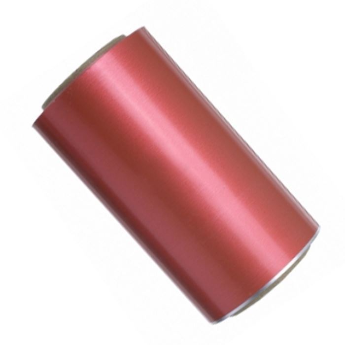 Фольга для окраски красная, с деленьями, рулон 10см х 50м х 0,02мм.