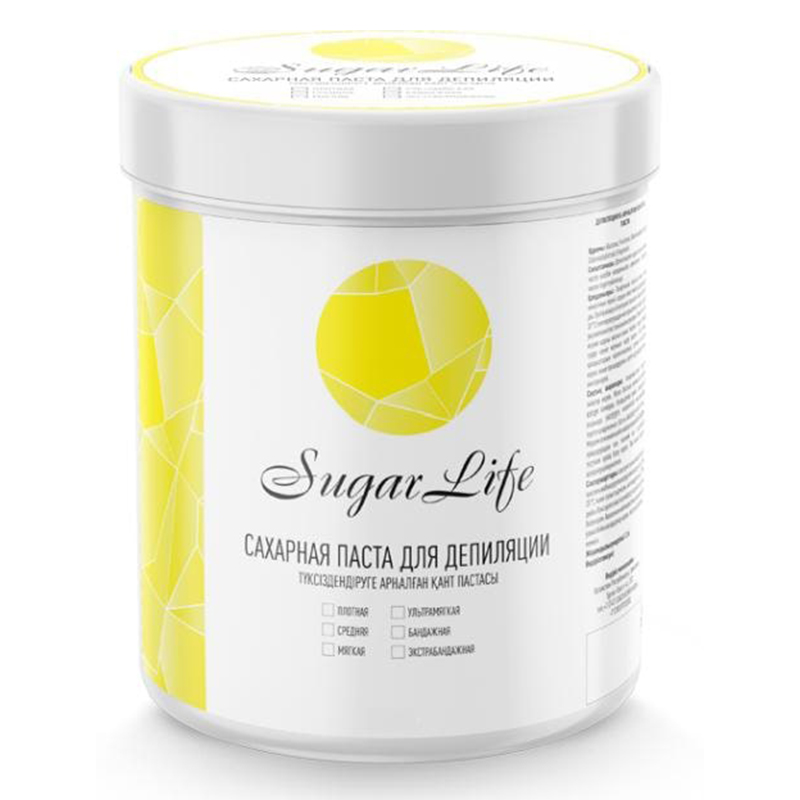 Паста для сахарной  депиляции Sugar Life - средняя 1,5 кг