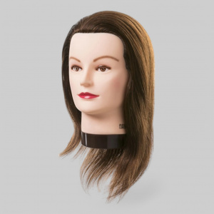 Голова манекен женская Lucy, натуральные волосы 20-30см, диаметр 54