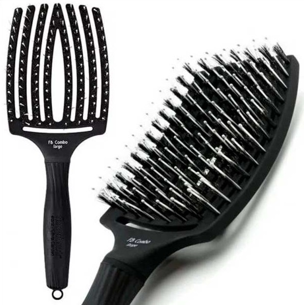 МАССАЖНАЯ ЩЁТКА FINGERBRUSH COMBO LARGE С НЕЙЛОНОМ И НАТУРАЛЬНОЙ ЩЕТИНОЙ