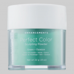 PERFECT COLOR GREEN POWDER - Акриловая пудра зеленого цвета, 22 гр.