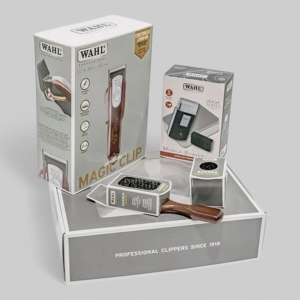 Набор для стрижки Wahl Combo Magic Clip & Travel Shaver  включает в себя: Wahl Magic Clip Cordless, Travel Shaver, Две щетки для фейда (арт. 3615-0473)