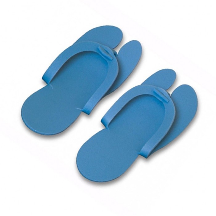 Тапочки пенополиэтилен. 5мм &quot;ЭЛИТ&quot; 20 пар голубые								