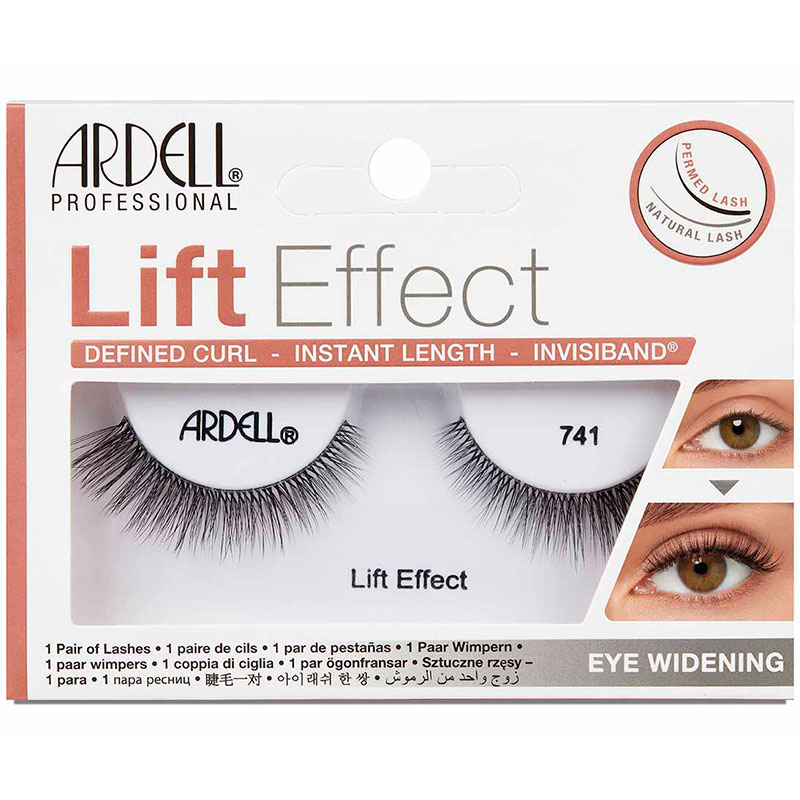 Ресницы подиумные ARDELL LIFT EFFECT 741, визуально увеличивает глаза, мягкий изгиб