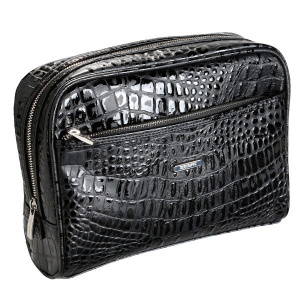 Сумочка для машинок и аксессуаров, &quot;BABYLISS PRO&quot;, 2 кармана, размер 27,5x8,5х20см, черная. (кожзам)