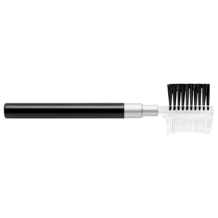 Расческа с щеточкой для ухода за бровями и ресницами.