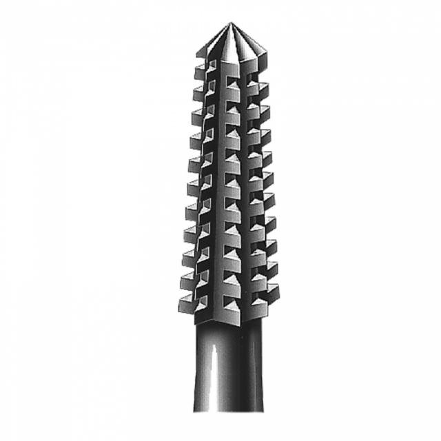 Фреза стальная каплевидная  с продольно поперечной насечкой 5 мм