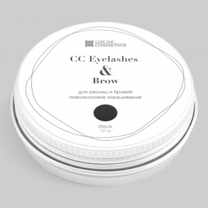 Хна для окрашивания ресниц и бровей CC Eyealashes&Brow b в баночке (черная), 10гр