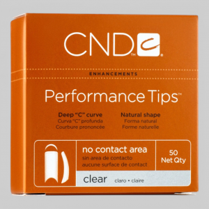 PERFORMANCE CLEAR TIPS №2 - Типсы без контактной зоны из &quot;ABS&quot; пластика, прозрачные, №2, 50 шт.