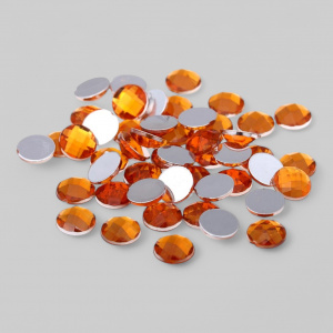 Стразы круглые, цвет &quot;оранжевый&quot;, 1440 шт., диам.1,75 мм