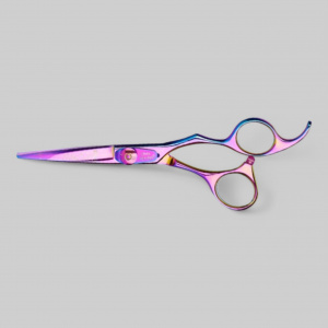 Ножницы парикмахерские розовые SILKCUT 575 RAINBOW IN SHEAR BOX 