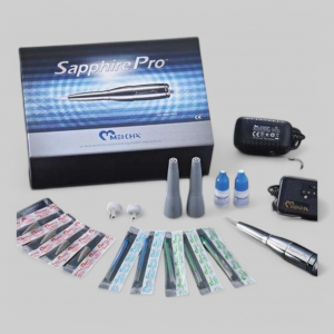 Аппарат для перманентного макияжа &quot;SAPPHIRE PRO&quot; - 3000 оборотов в минуту, 4 скорости (в комплект входит пробная краска и 5 игл с наконечниками).