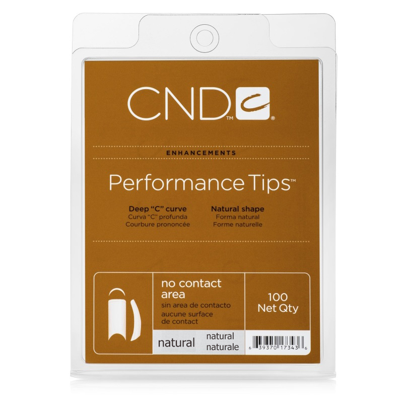 &quot;PERFORMANCE TIPS&quot; - Типсы без контактной зоны, не требующие длительного подпиливания, натурального цвета, ассорти, 100шт.
