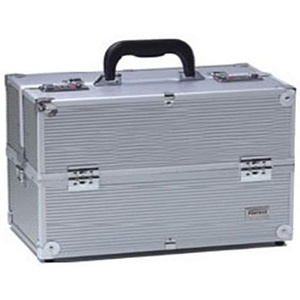 Кейс для визажиста, алюминиевый, размер 37Х22Х25см.