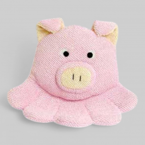 Мочалка-перчатка детская в виде поросенка, размер 23см.