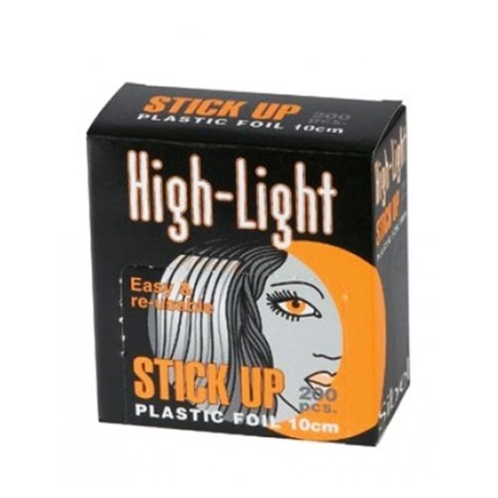 Бумага для окраски волос &quot;HI LITE STICK UP&quot;, на клейкой основе, с прозрачным верхним слоем, 200 шт.