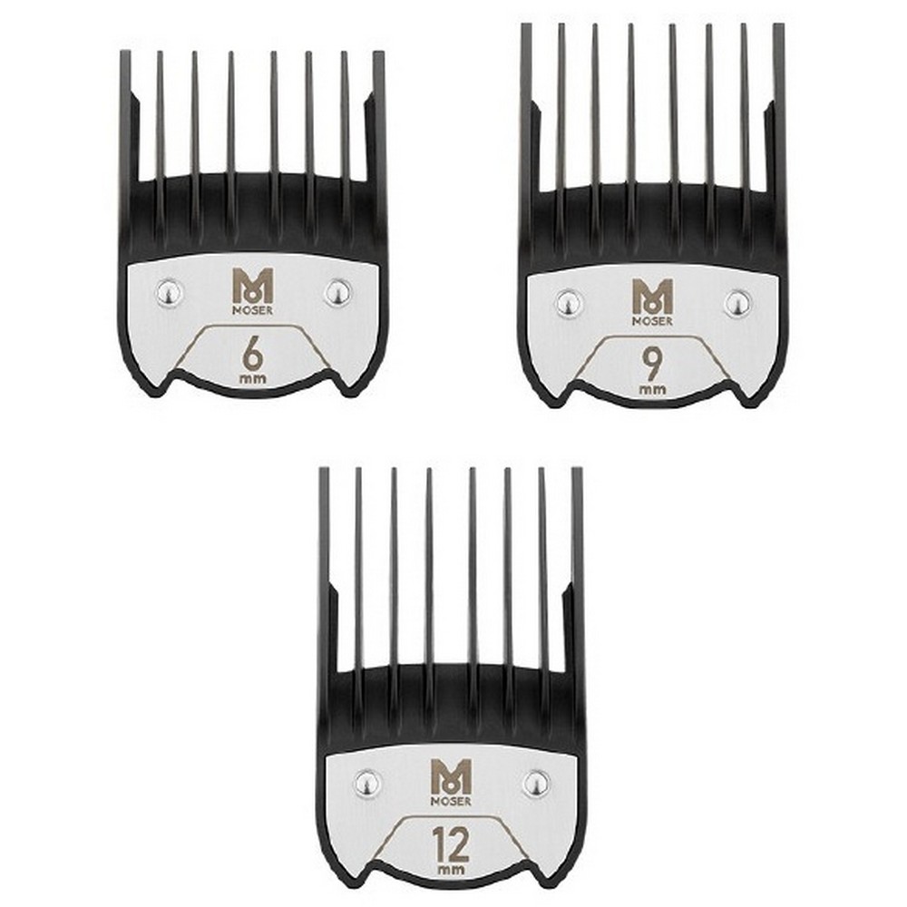 Набор из трех насадок премиум класса, 6мм, 9мм и 12мм к машинкам &quot;1854&quot;, &quot;1870&quot;, &quot;1871&quot;, &quot;1872&quot;, &quot;1874&quot;, &quot;1876&quot;, &quot;1877&quot;, &quot;188&quot;4, &quot;1885&quot;, &quot;1886&quot;, &quot;1887&quot;, &quot;1888&quot;, &quot;4212&quot;¶