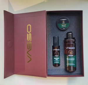 Набор для ухода за бородой (шампунь, масло, бальзам) &quot;VASSO BEARD PERIOD SET&quot;