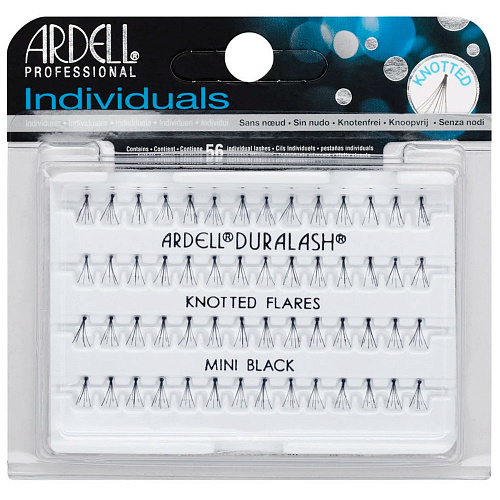 Ресницы пучковые &quot;DURALASH&quot; с узелками, черные (мини).