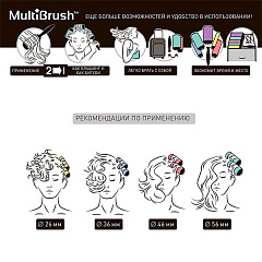 НАБОР БРАШИНГОВ MULTIBRUSH KIT 3ШТ. - РАЗМЕР 36, 56 мм + СЪЕМНАЯ РУЧКА