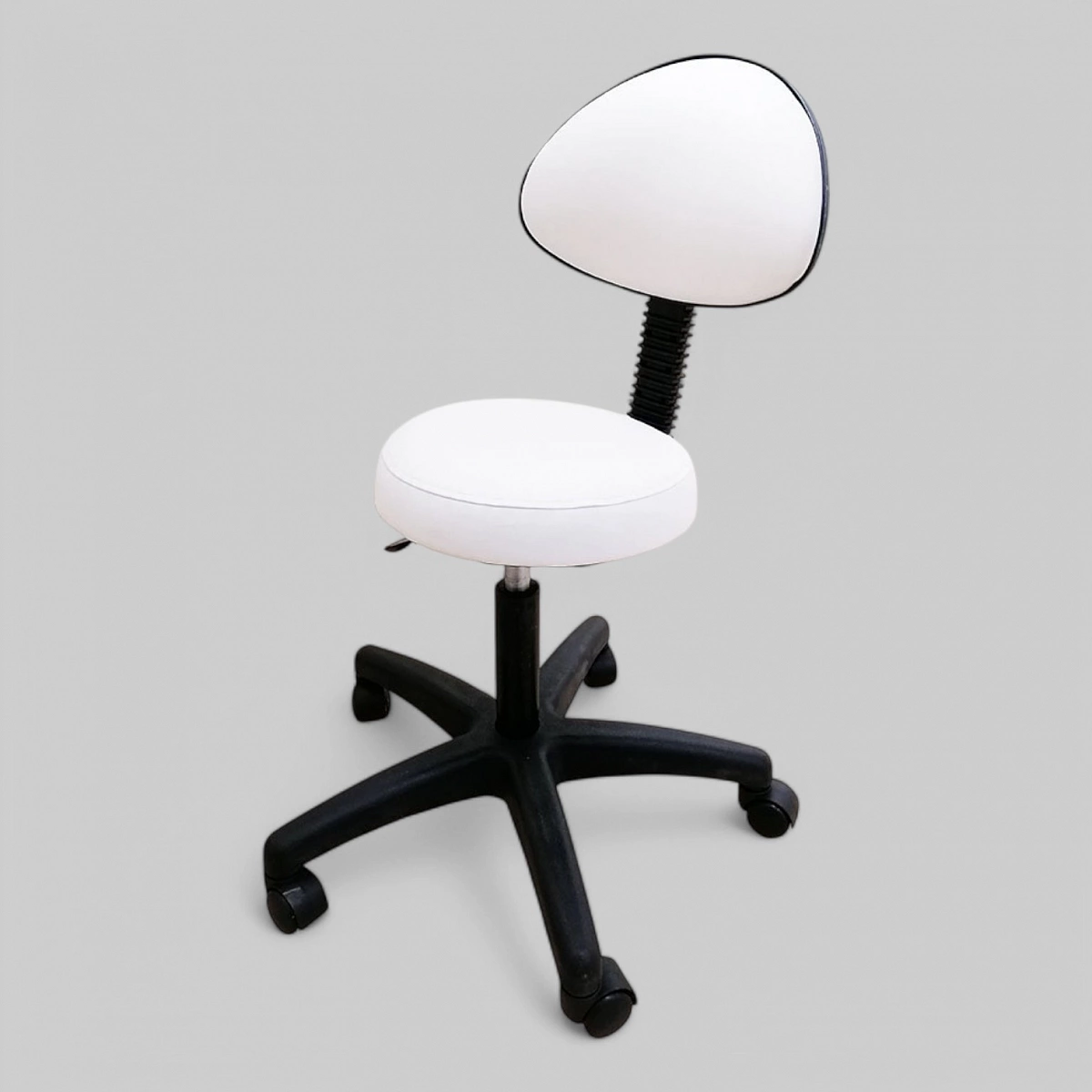 Стульчик для косметолога, белый (Китай)