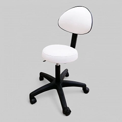 Стульчик для косметолога, белый (Китай)