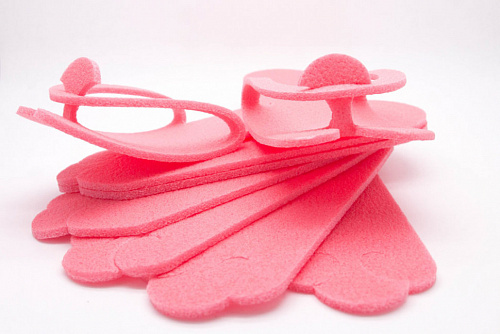 Тапочки пенополиэтилен. 5мм 20 пар красные							