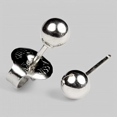 Серьги &quot;SENSITIVE&quot;,шарик,без позолоты,размер 3мм,2 шт