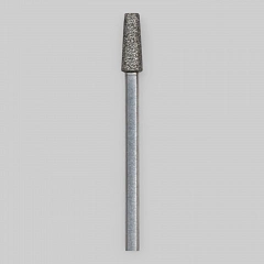 Алмазная конусная фреза со средней крошкой 125грит,  диаметр 3,3мм. (тупая)