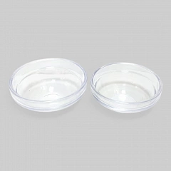 Набор чашечек для окраски бровей двух размеров.