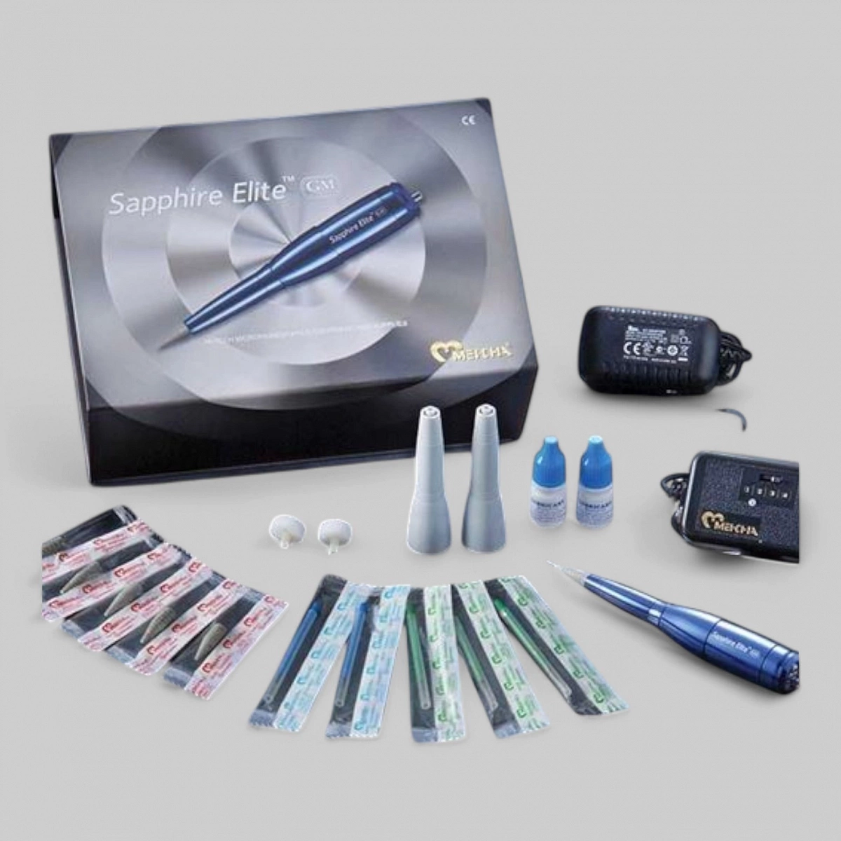 Аппарат для перманентного макияжа &quot;SAPPHIRE ELITE&quot; - 11880 оборотов в минуту,4 скорости (в комплект входит пробная краска и 5 игл с наконечниками)