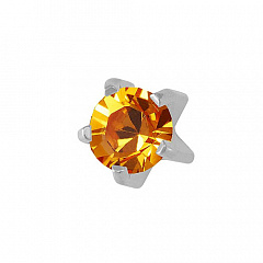 NOVEMBER TIFFANY-Камень Топаз месяц ноябрь без позолоты