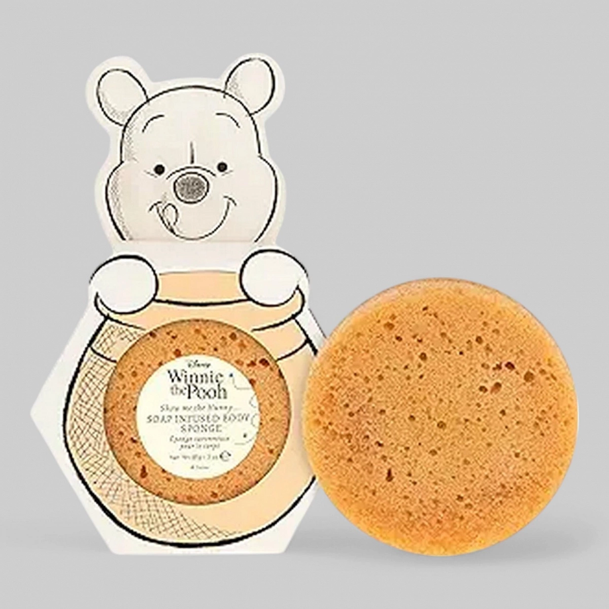 Губка для тела с мылом Disney - Winnie the pooh с ароматом полевых цветов 85 г. (арт. DW-FG4653-6)