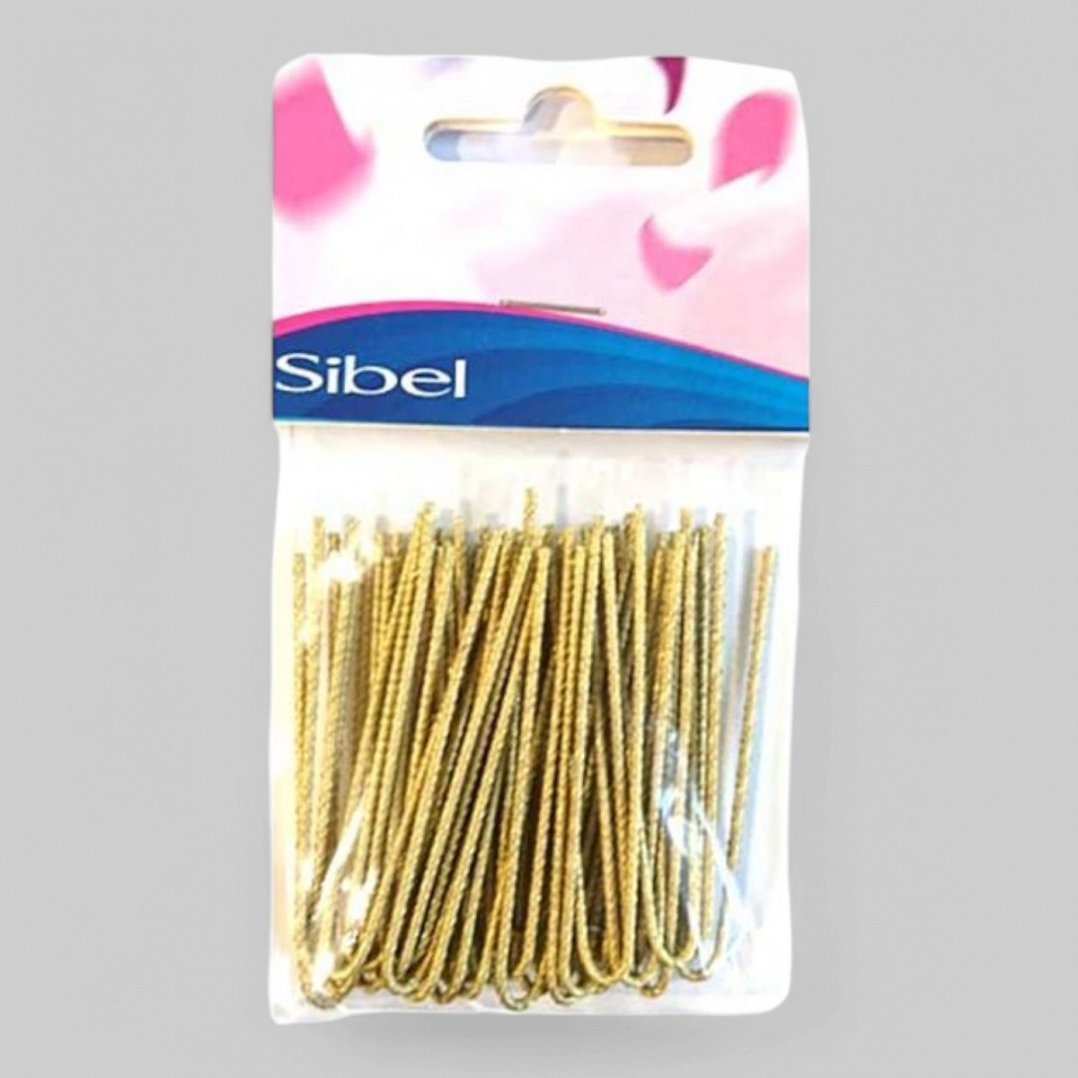 Шпильки со спиральной насечкой 50мм блонд, упаковка 40шт