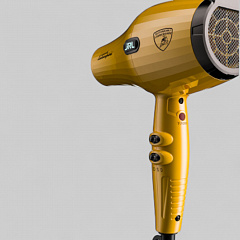 FORTE PRO LITE HAIR DRYER, YELLOW-ФЕН ДЛЯ ВОЛОС &quot;JRL FORTE PRO LITE&quot; 2400W, с улучшенным DC мотором, с логотипом LAMBORGHINI, с функцией ионизации, LED индикатор, 2 режима температуры и скорости, цвет желтый 