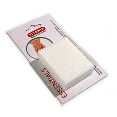 Пемза синтетическая для ног, экстра-жесткая, цвет белый, размер 6,5х5см.