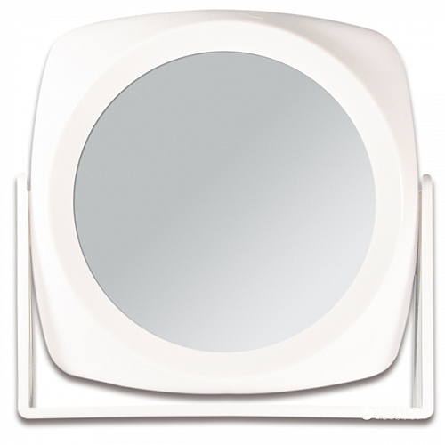 COSMETIC MIRROR, 18X18 CM, WHITE - КОСМЕТИЧЕСКОЕ ЗЕРКАЛО, 18X18 СМ, БЕЛОЕ